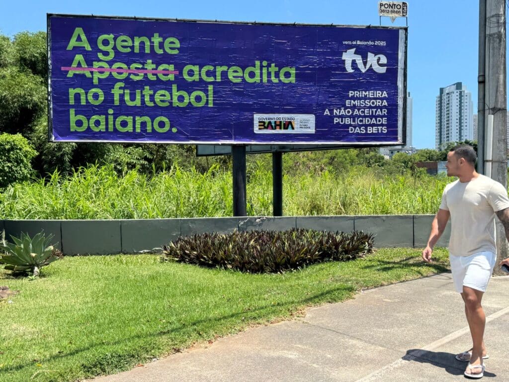 TVE Bahia proíbe anúncio de bets na programação