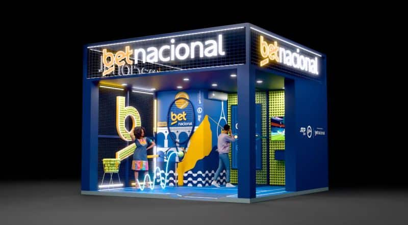 Stand da Betnacional no Rio Open 2025