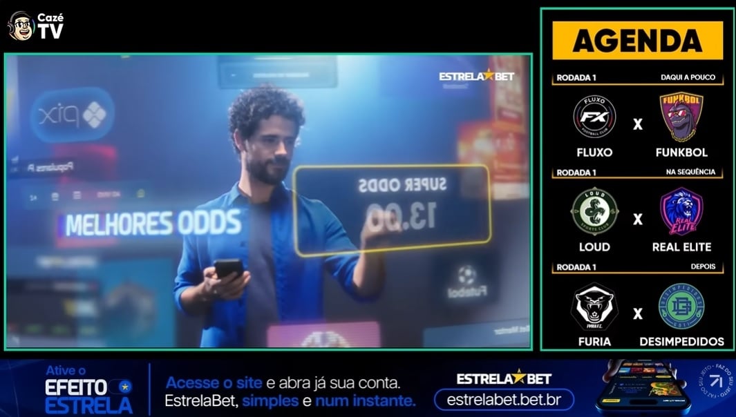 estrelabet cazé tv kings league transmissão youtube