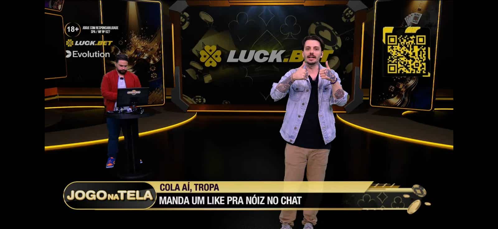 Caio Pericinoto luck.bet jogo na tela