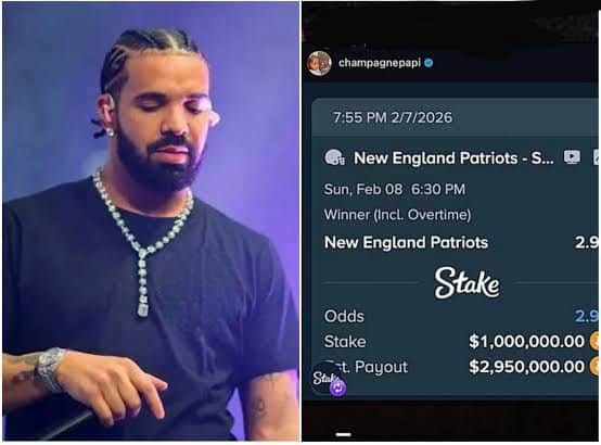 drake super bowl aposta patriots Seahawks