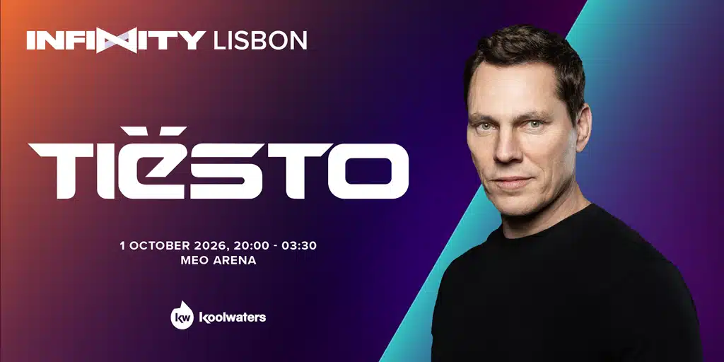 Tiësto foi confirmado como a principal atração da terceira edição da INFINITY Lisbon, evento que marcará o encerramento do SBC Summit 2026
