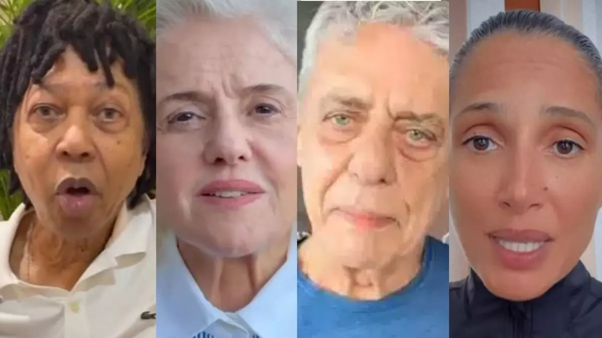 block no tigrinho Djavan Marieta severo chico Buarque Camila pitanga Gilberto Gil paula Lavigne