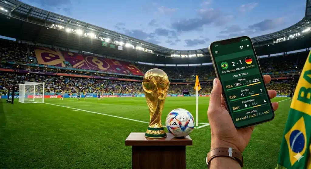 Brasileiros apostaram quase R$ 1 bilhão durante a Copa do Mundo, aponta Klavi 1 brasileiros apostaram 1 bilhão na copa do mundo celular com apostas no estádio