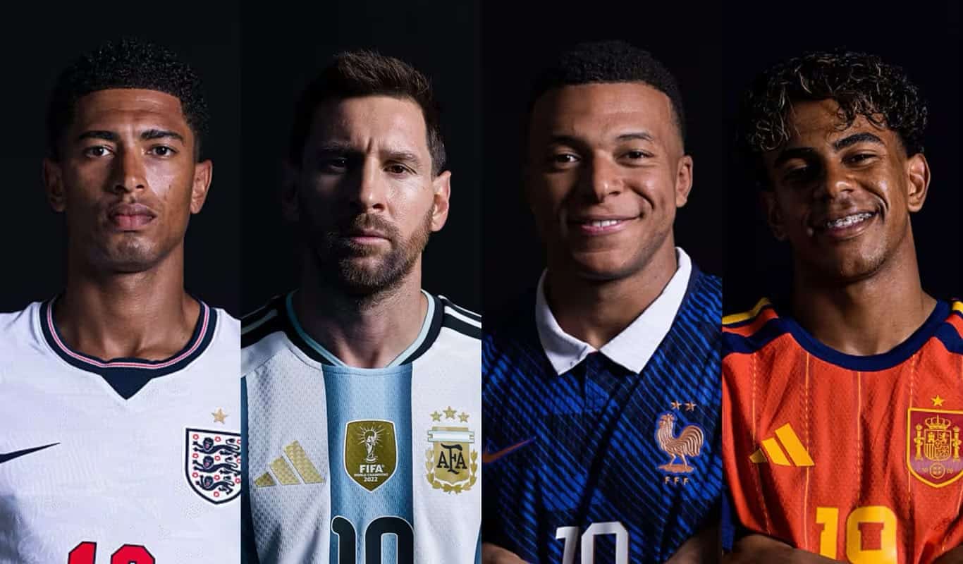copa do mundo 2026 Bellingham Messi mbapeé yamal
