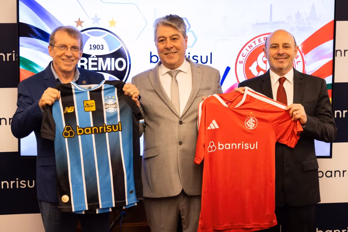Após proibição das bets, Grêmio e Inter retomam parceria com Banrisul 1 gremio internacional inter banrisul